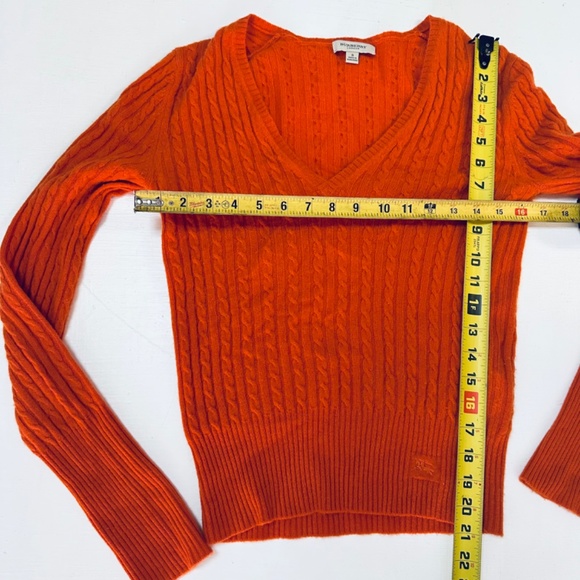 Burberry sweater orange cashmere size S - Picture 3 of 8